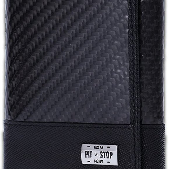 NCNY Pit Stop Saffiano Leather & Fiber Carbon Men's Wallet with RFID Blocking - Picture 5 of 6